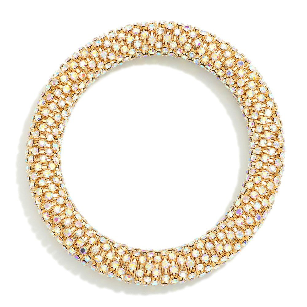 Rhinestone Studded Stretch Bracelet