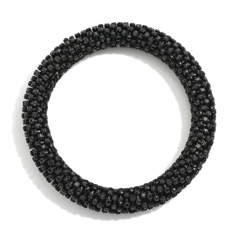 Rhinestone Studded Stretch Bracelet