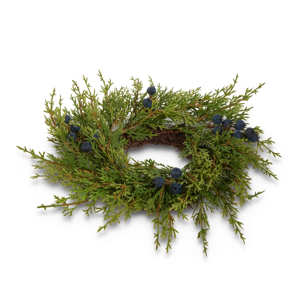 Juniper Mini Wreath-Candle Ring