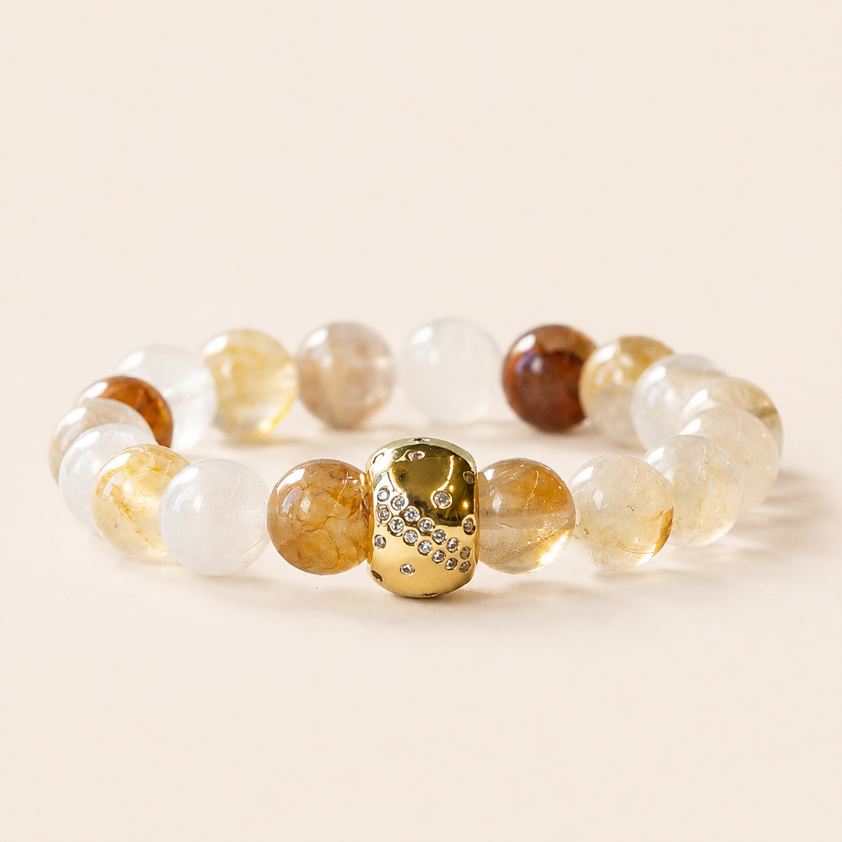 Topaz Quartz Gemstone Bracelet