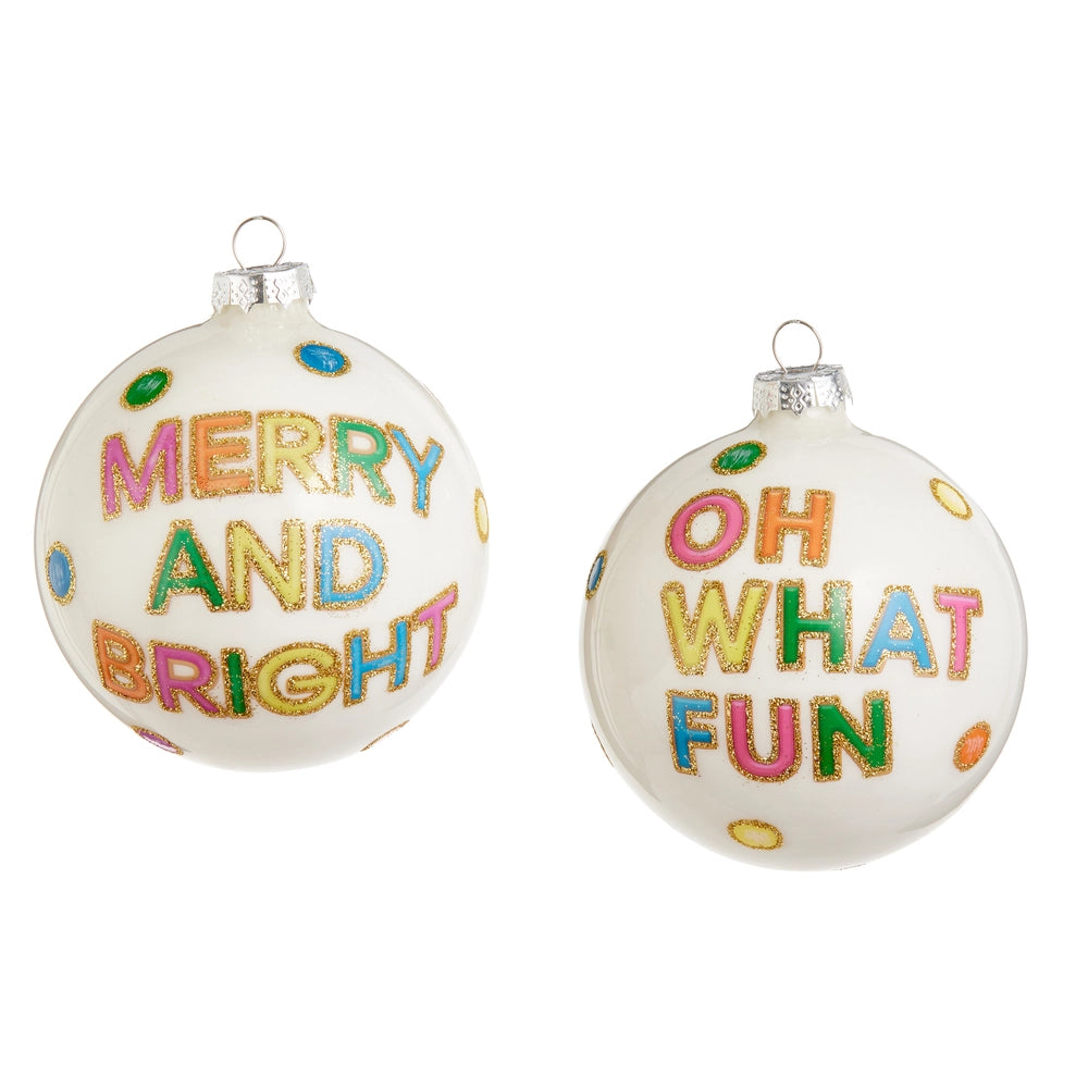 Neon Cookies Ball Ornament