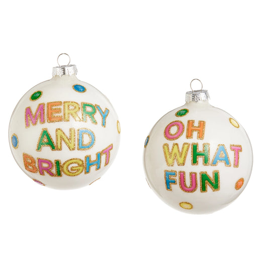 Neon Cookies Ball Ornament