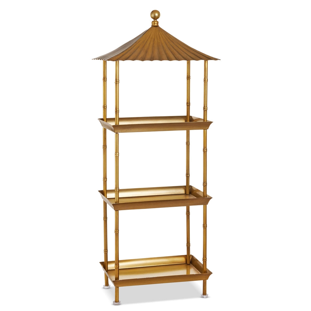 Gold Pagoda Etagere