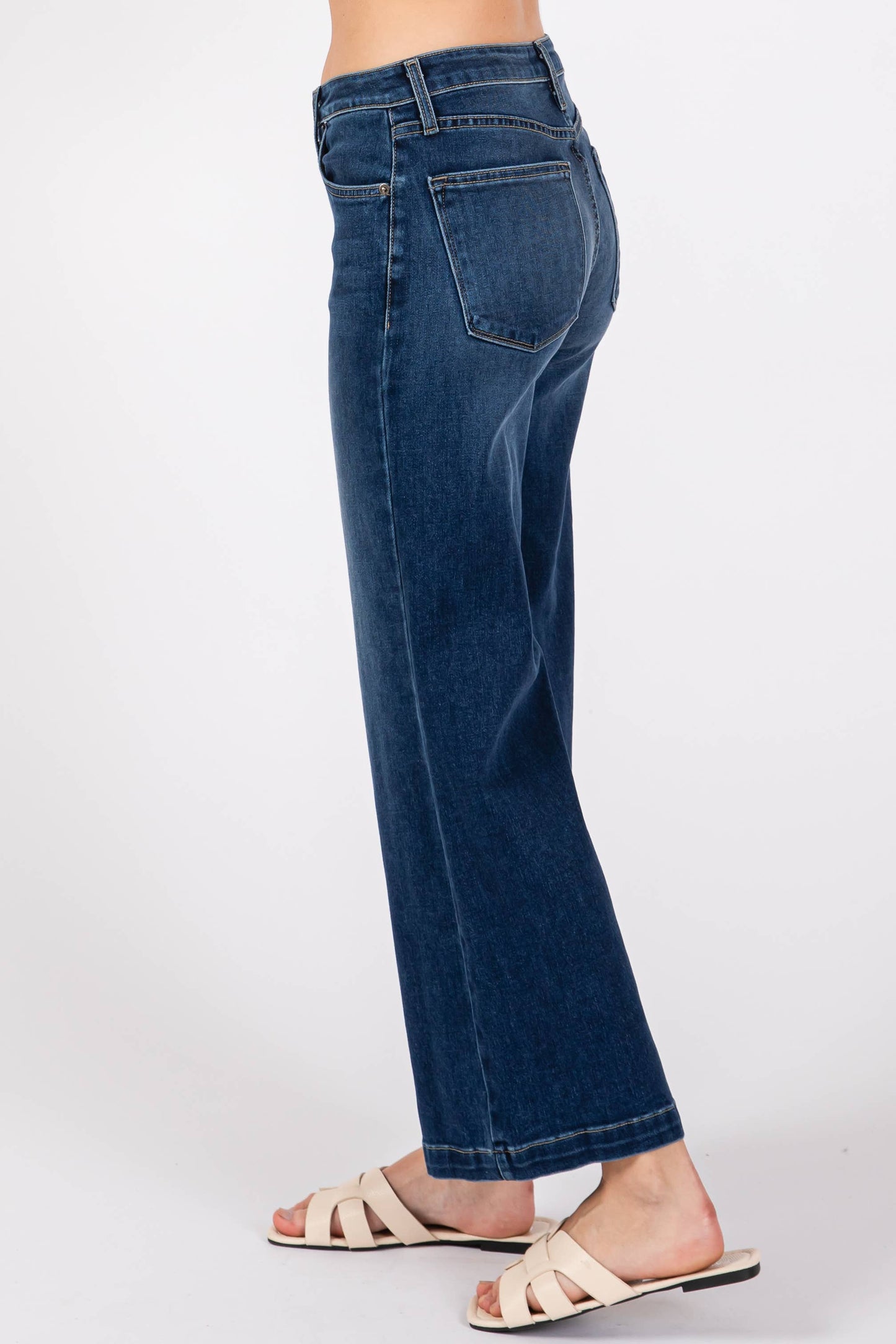 Wide Leg Culotte Jeans