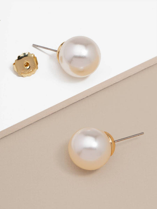 Chunky Pearl Stud Earring