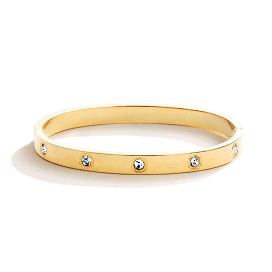 CZ Hinged Bracelet