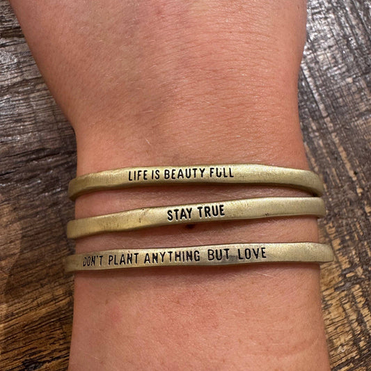 You’ll Never Know Dear Cuff Bracelet