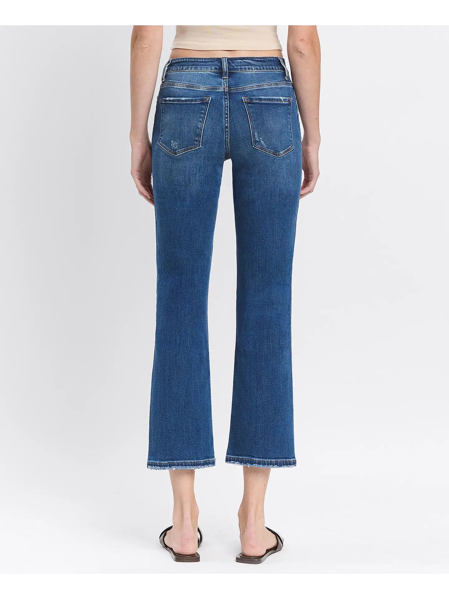 High Rise Ankle Straight Medium Jeans F5289