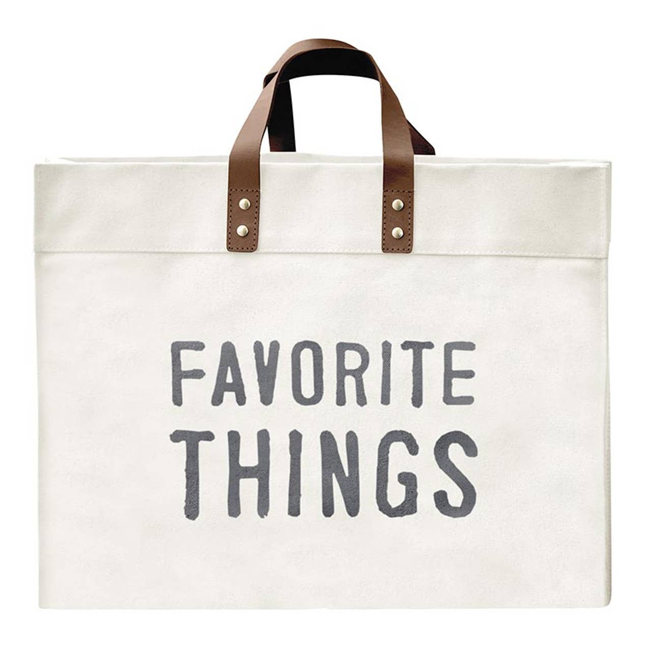 Favorite Things Canvas Tote