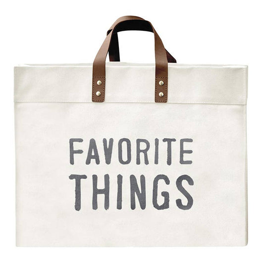 Favorite Things Canvas Tote