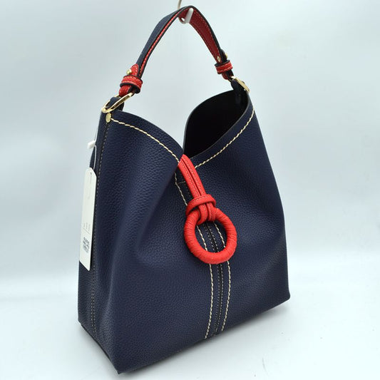 Contrast Vegan Shoulder Totes