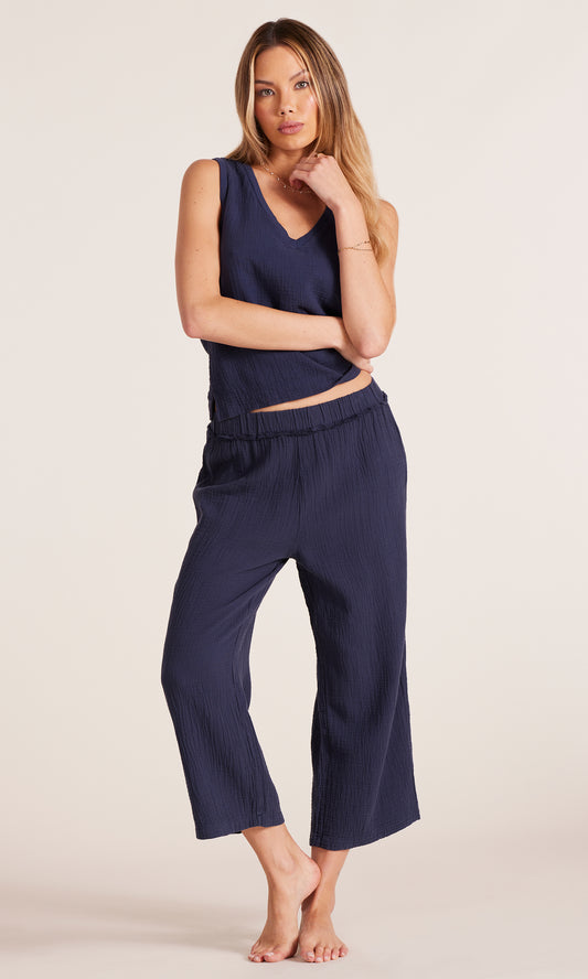 Seaside Cropped Wide leg Pant