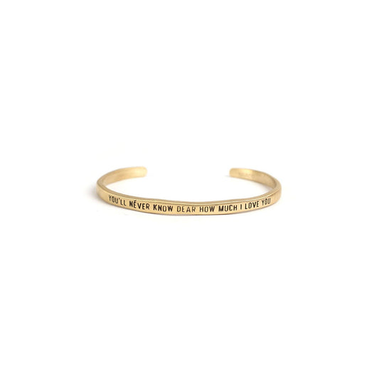 You’ll Never Know Dear Cuff Bracelet