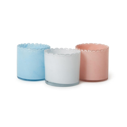 Marbled Scalloped Tealight Candleholder