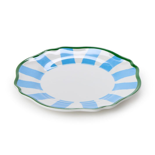 Blue Striped Salad Plates