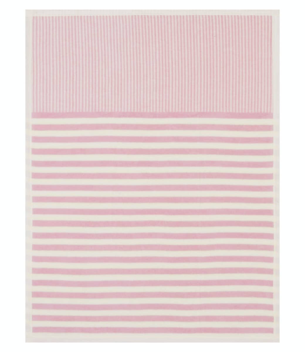 Sweet Pea Stripe Blush Mini Blanket