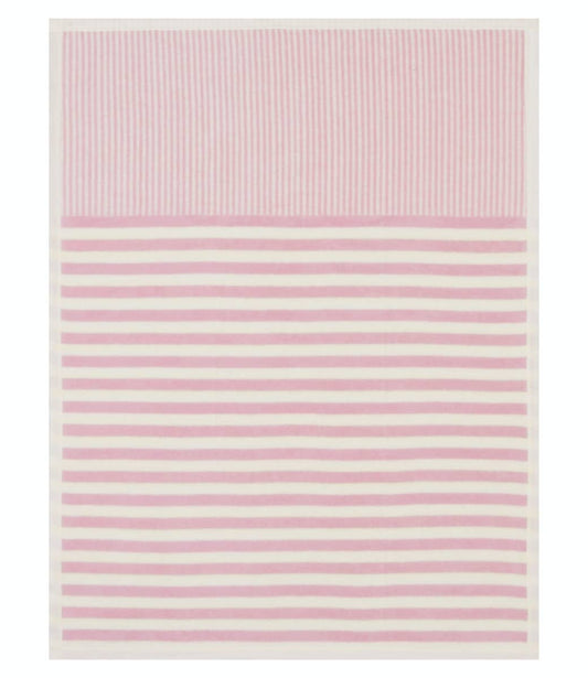 Sweet Pea Stripe Blush Mini Blanket