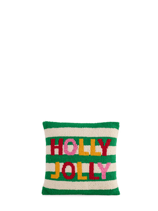 Holly Jolly Tufted Pillow