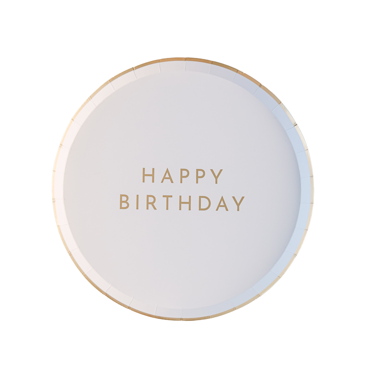 White Gold Birthday Plate