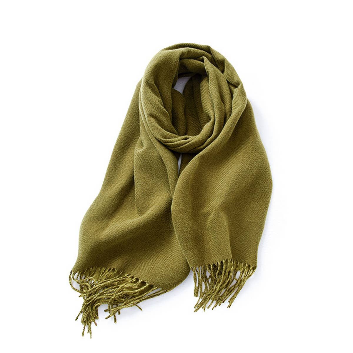 Faux Cashmere Tassels Scarf