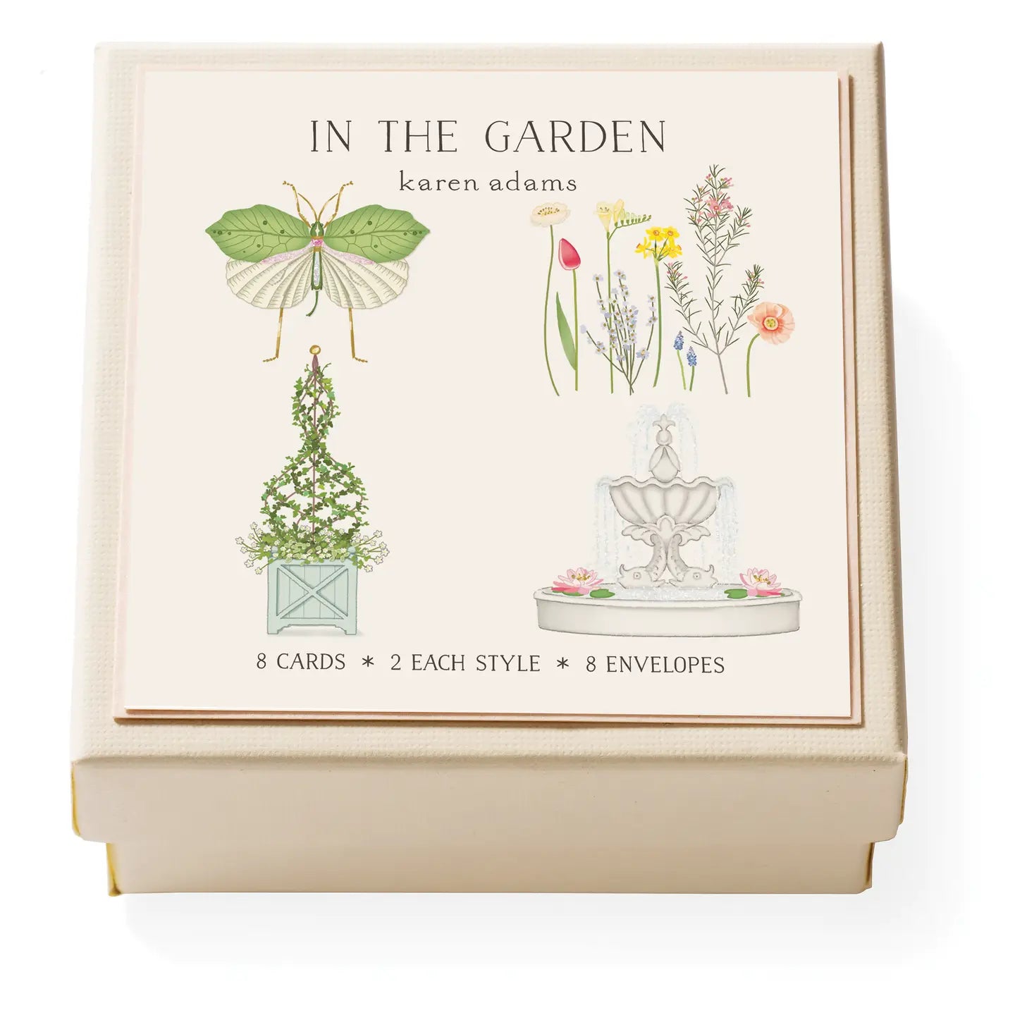 Karen Adams Sm Note Card Box