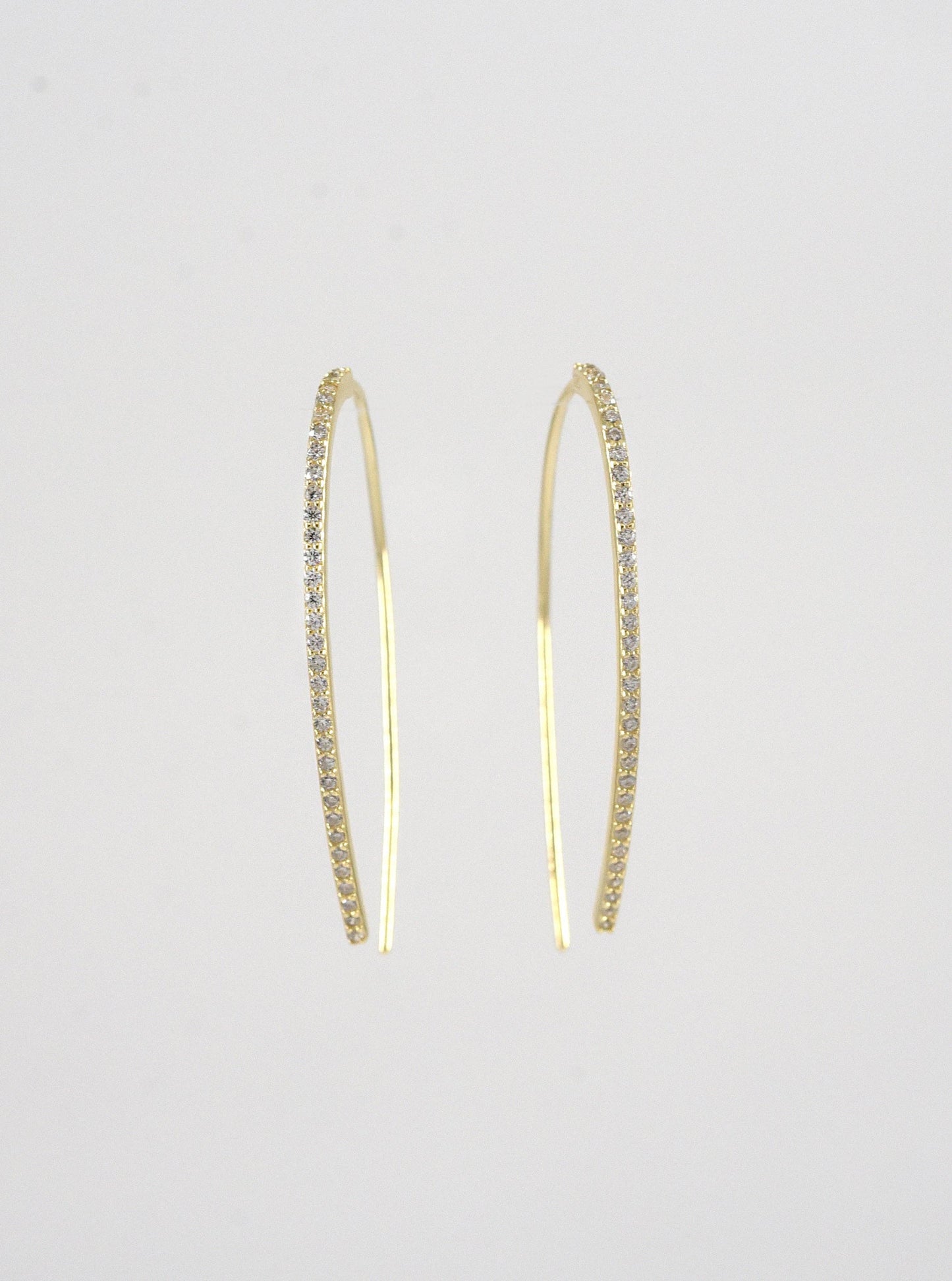 CZ Wire Threader Earring