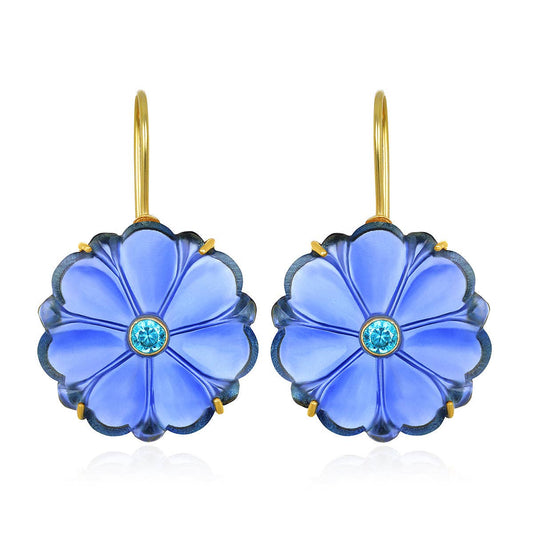 Indigo Magnolia Earring