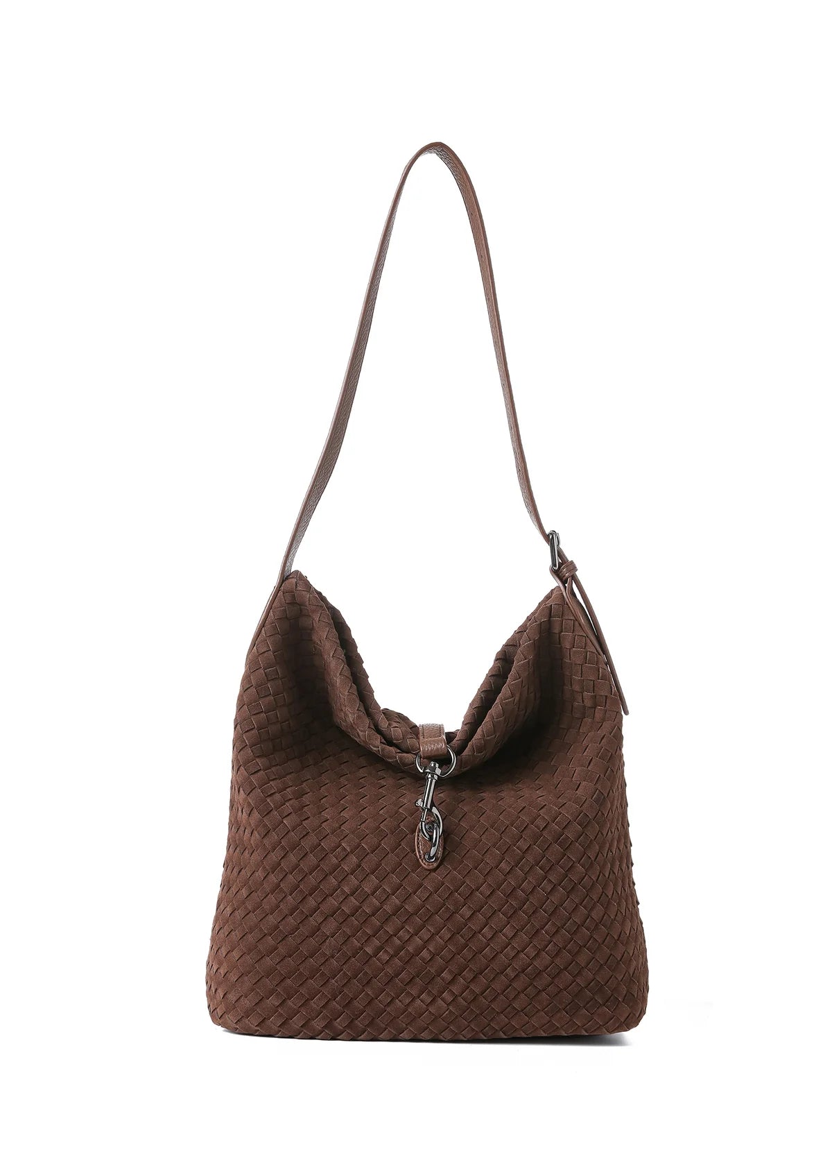 Sandy Woven Suede Bag