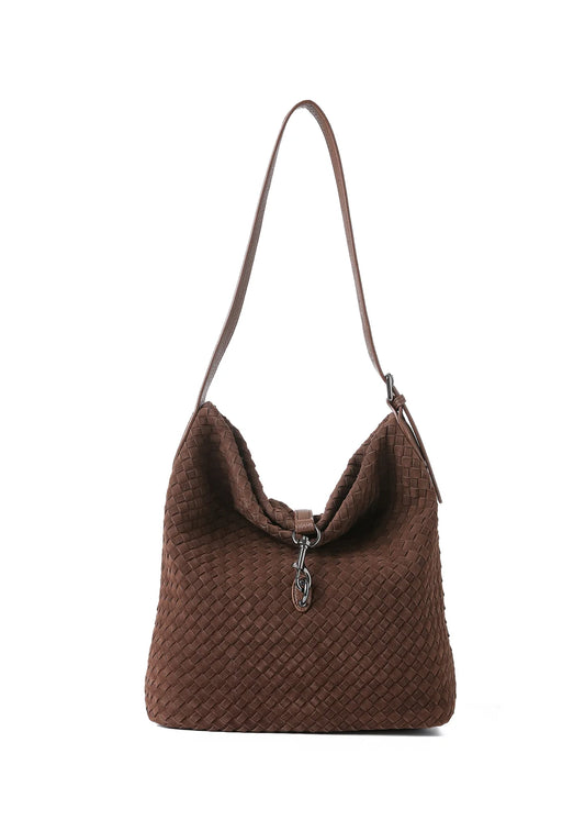 Sandy Woven Suede Bag