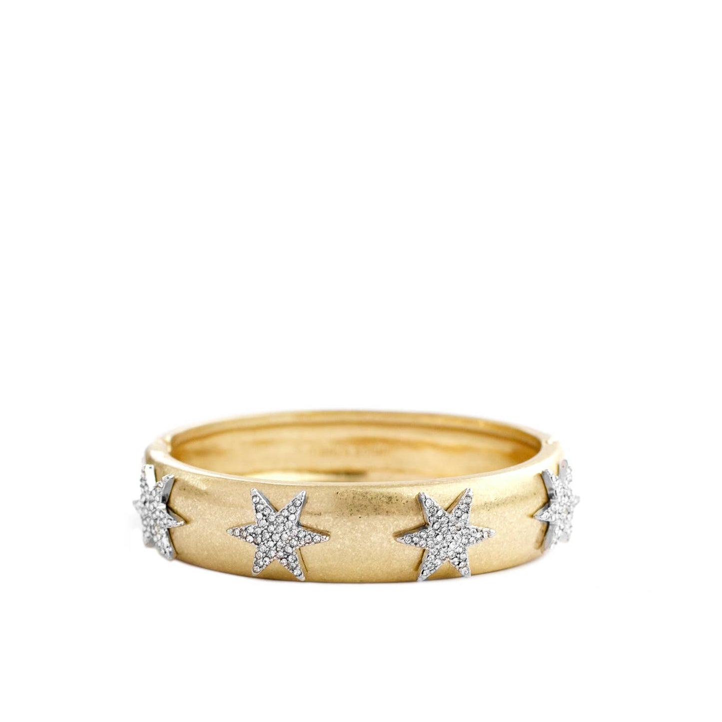 Pave starburst statement bangle