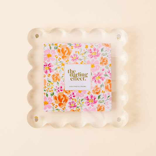 Clear Scalloped Square Frame