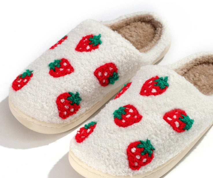 Strawberries Slide On Slippers