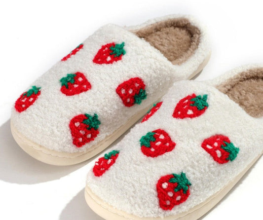 Strawberries Slide On Slippers