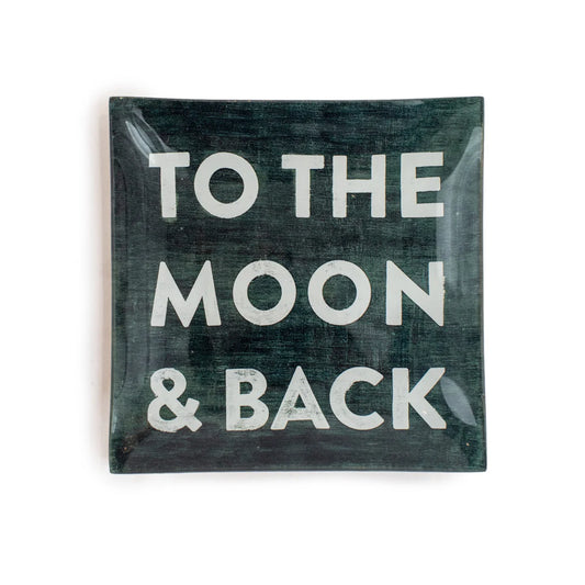 To The Moon & Back Square Plate