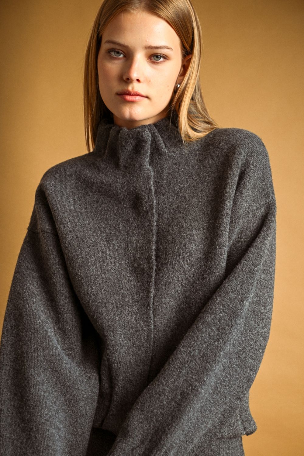 High Neck Grey Jacket