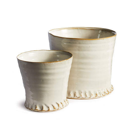 Cream Shelby Pots