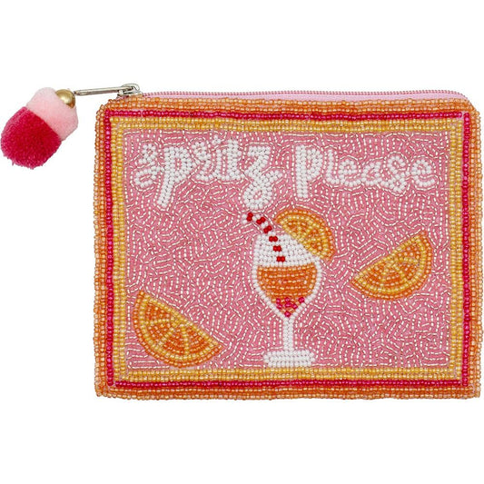 "SPRITZ PLEASE" Seed Bead Bag