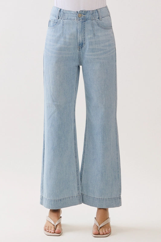 Rosa Light Weight A-Line Darted Jeans