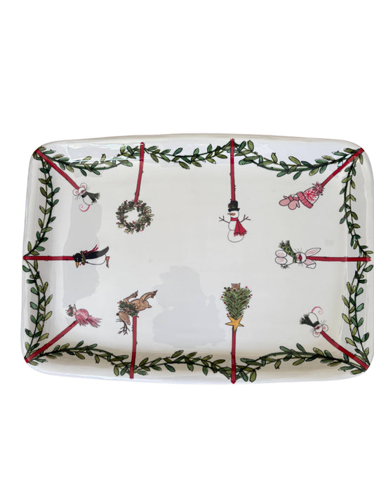 Christmas Garland Carry All Tray