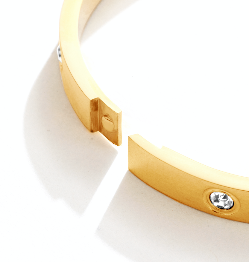 CZ Hinged Bracelet