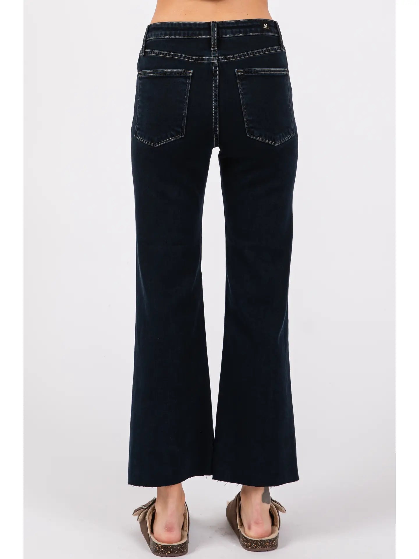 Indigo Sicily Scissor Cut Hem Skinny Jeans