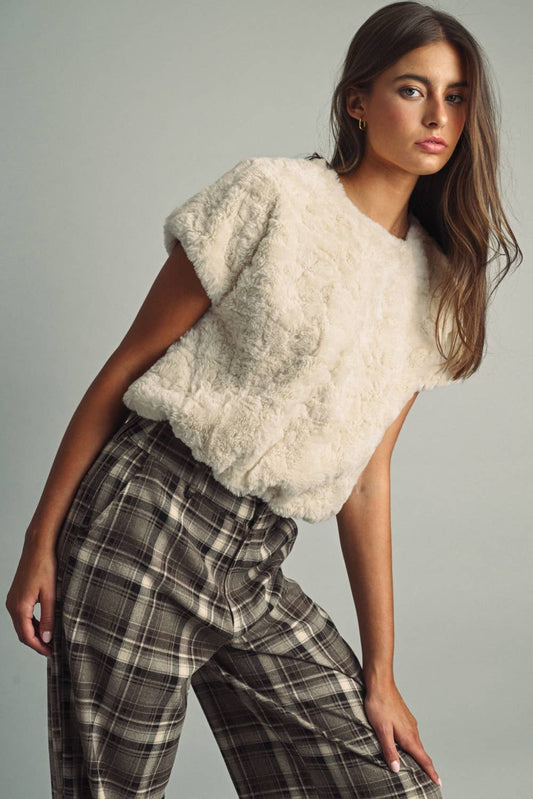 Cream Plush Top