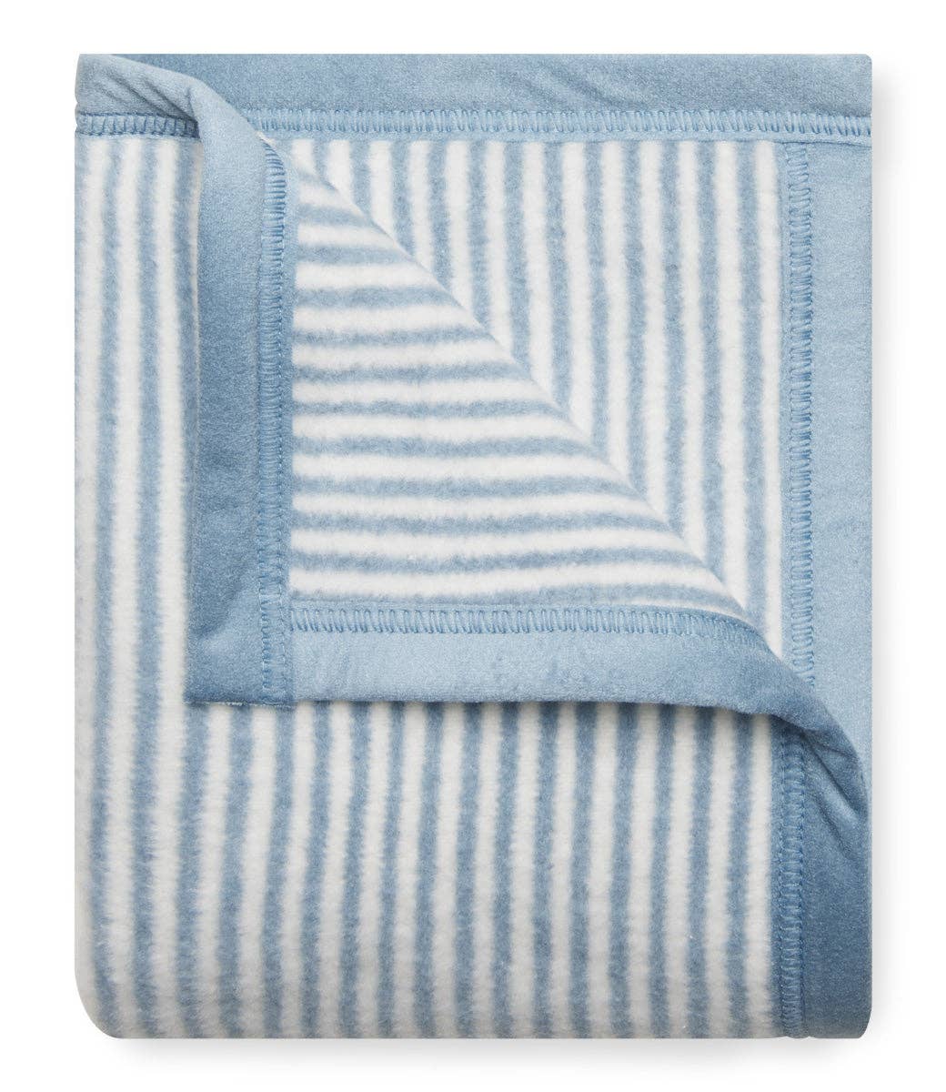 Fog Sweet Pea Stripe Mini Blanket