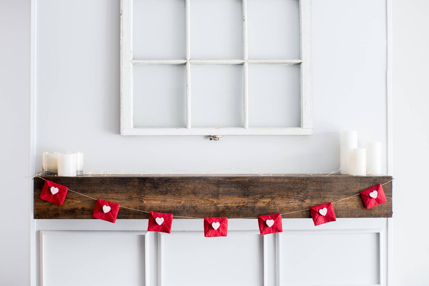 Valentines Wool Felt Garland