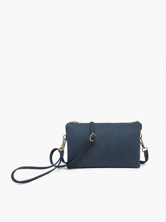 Riley Suede  Crossbody Wristlet