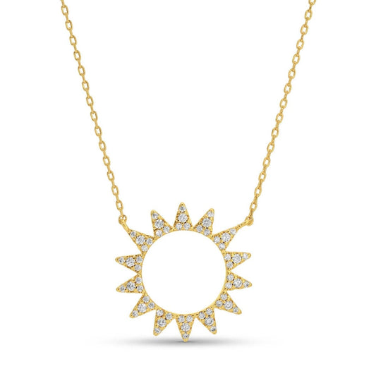 Pavé Sun Necklace