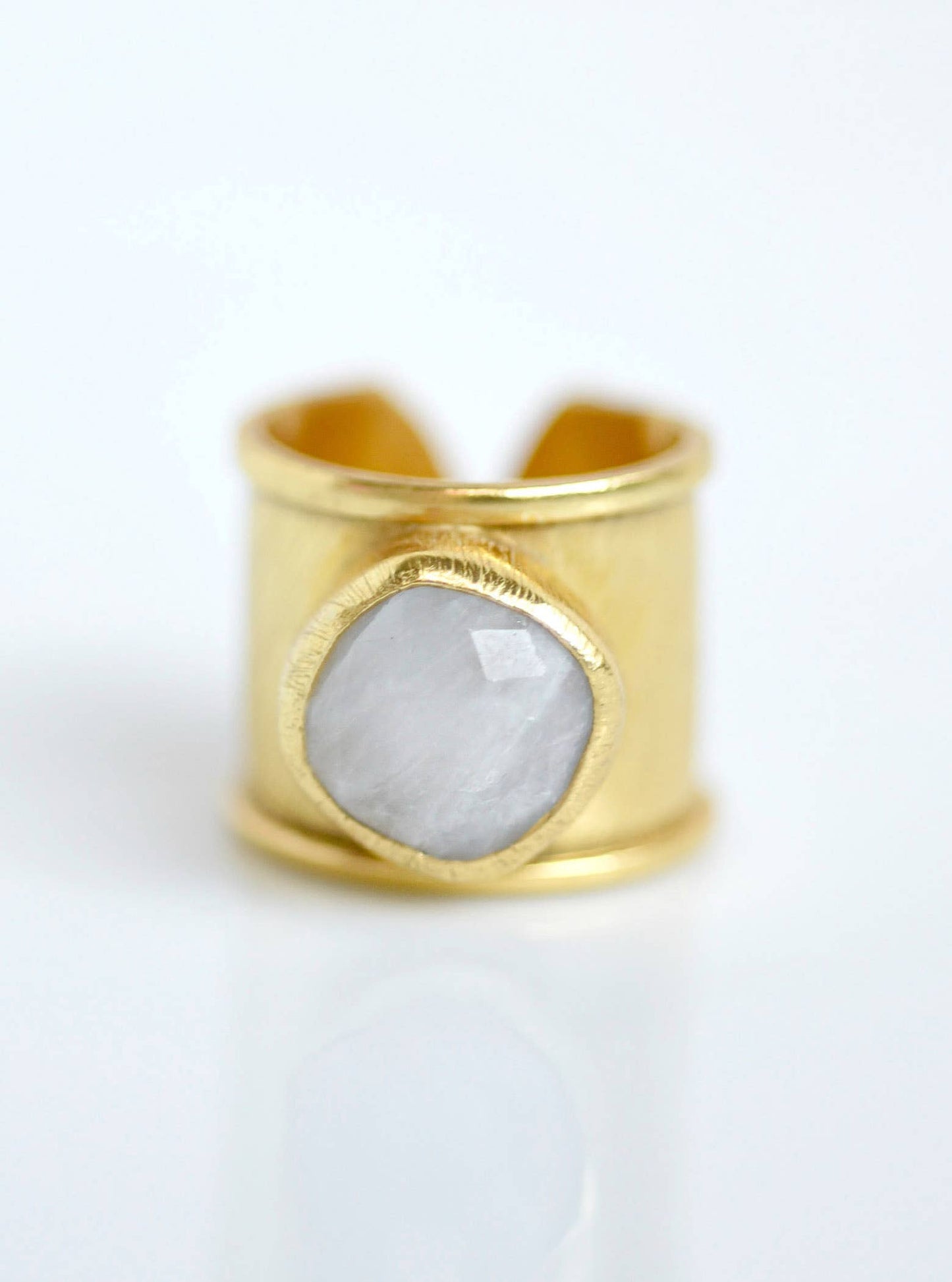 Gemstone Cuff Ring