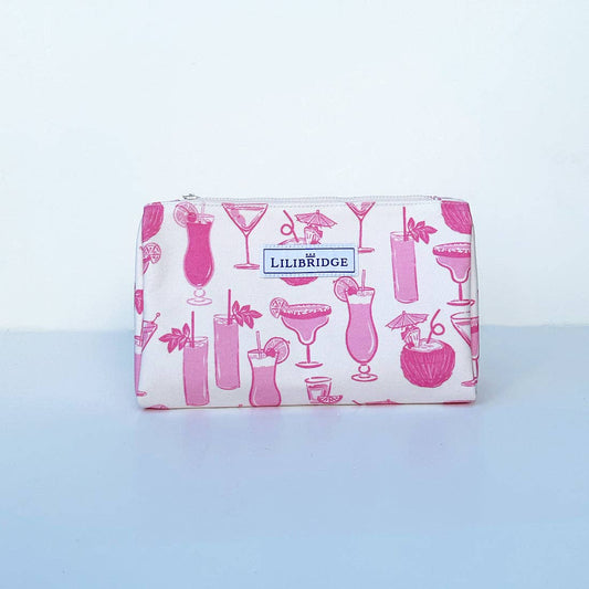 Pink Cocktails Makeup Bag