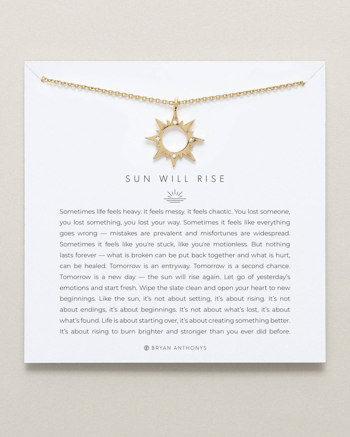 Sun Will Rise Necklace