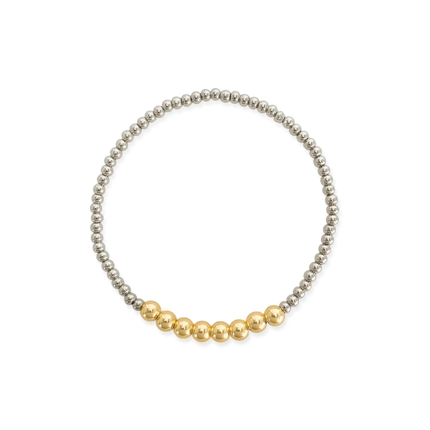 Two Tone Stretch Bracelet